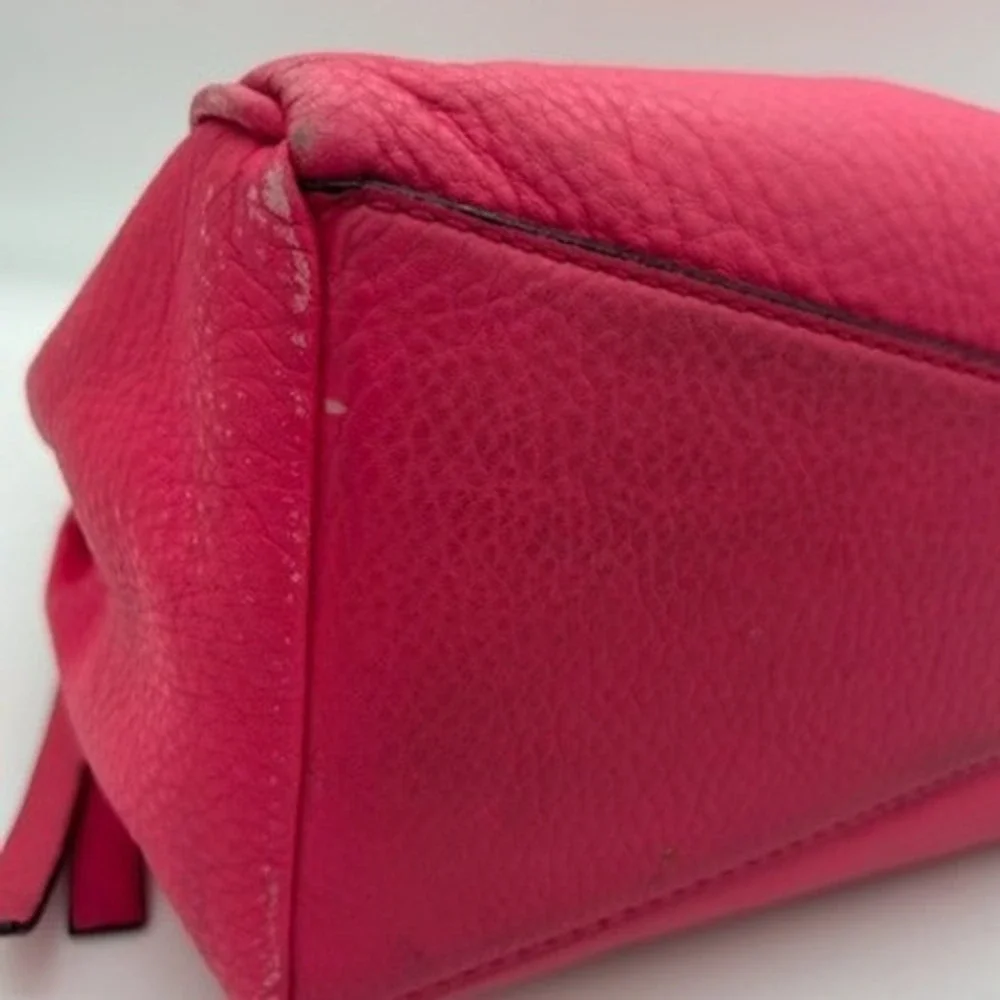 Kate Spade Satchel Bag Women's Pink Pebbled Leather Crossbody Purse
